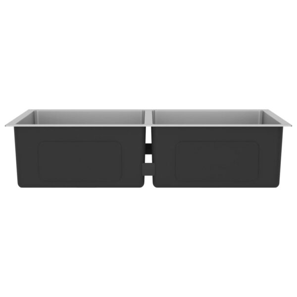 vidaXL Handmade Kitchen Sink Stainless Steel - Image 4