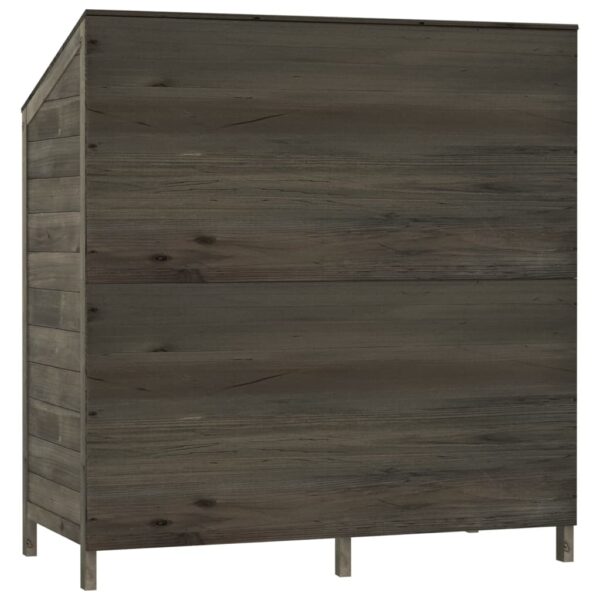 vidaXL Garden Shed Anthracite 102x52x112 cm Solid Wood Fir - Image 6