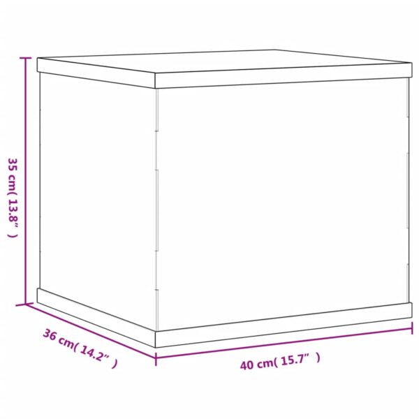 vidaXL Display Box Transparent 40x36x35 cm Acrylic - Image 6