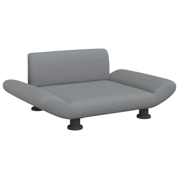 vidaXL Dog Bed Light Grey 70x45x28 cm Fabric - Image 2