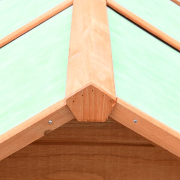 vidaXL Chicken Cage Solid Pine & Fir Wood 170x81x110 cm - Image 9
