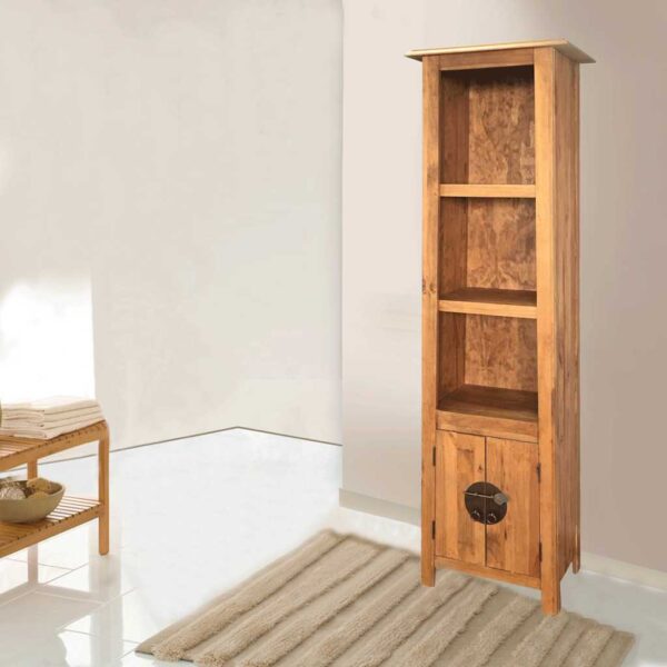 vidaXL Freestanding Bathroom Cabinet Solid Pinewood 48x32x170 cm - Image 10
