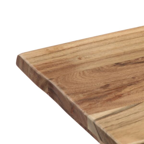 vidaXL Dining Table 140x80x76 cm Solid Acacia Wood - Image 4