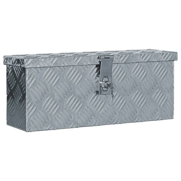 vidaXL Aluminium Box 48.5x14x20 cm Silver - Image 1