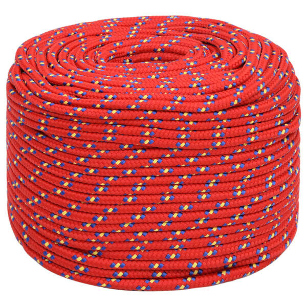 vidaXL Boat Rope Red 8 mm 50 m Polypropylene - Image 2