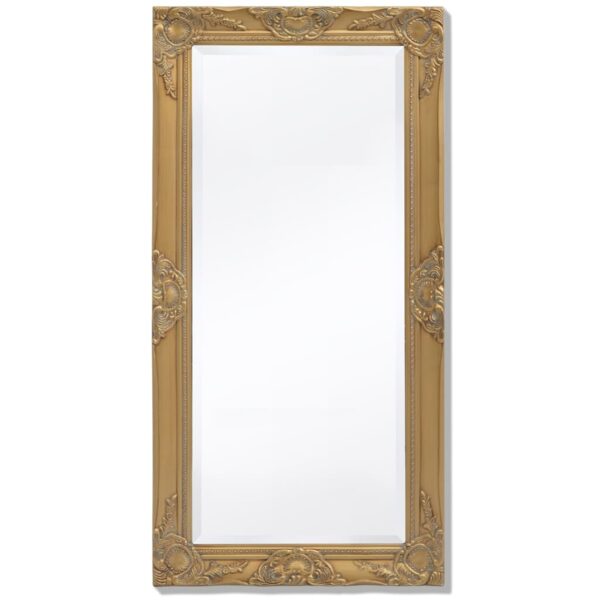 vidaXL Wall Mirror Baroque Style 100x50 cm Gold - Image 1
