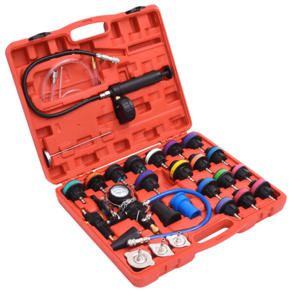 vidaXL 28 Piece Radiator Pressure Tester Kit" - Image 1