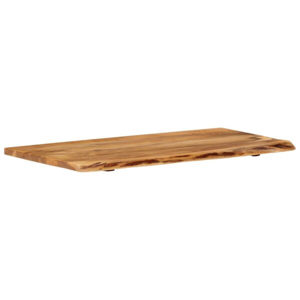 vidaXL Bathroom Vanity Top Solid Acacia Wood 100x52x2.5 cm - Image 12