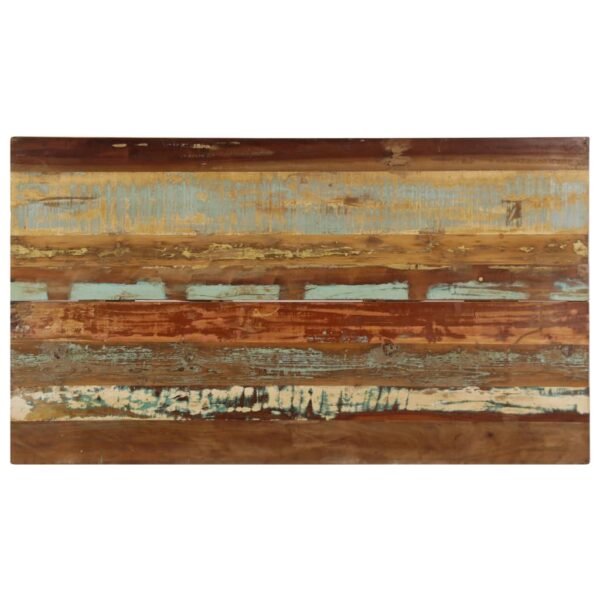 vidaXL Dining Table 140x80x76 cm Solid Reclaimed Wood - Image 6