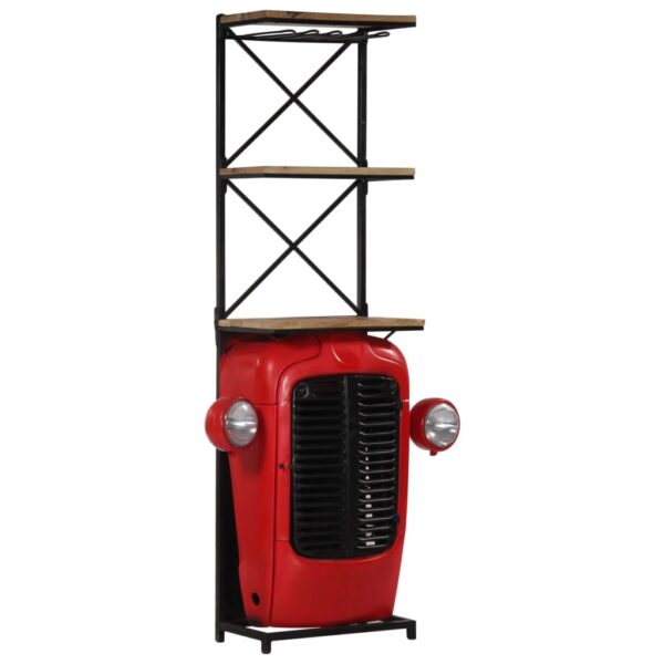 vidaXL Tractor Wine Cabinet 49x31x172 cm Solid Wood Mango - Image 1