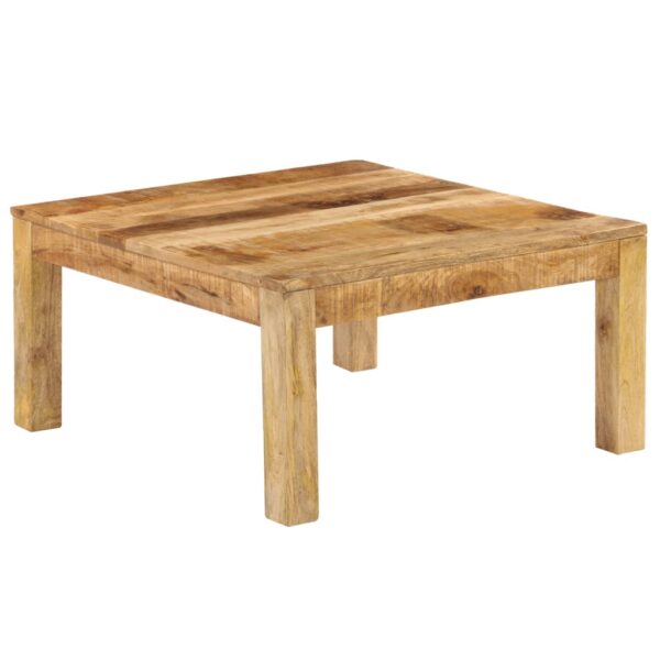 vidaXL Coffee Table 80x80x40 cm Solid Mango Wood - Image 2