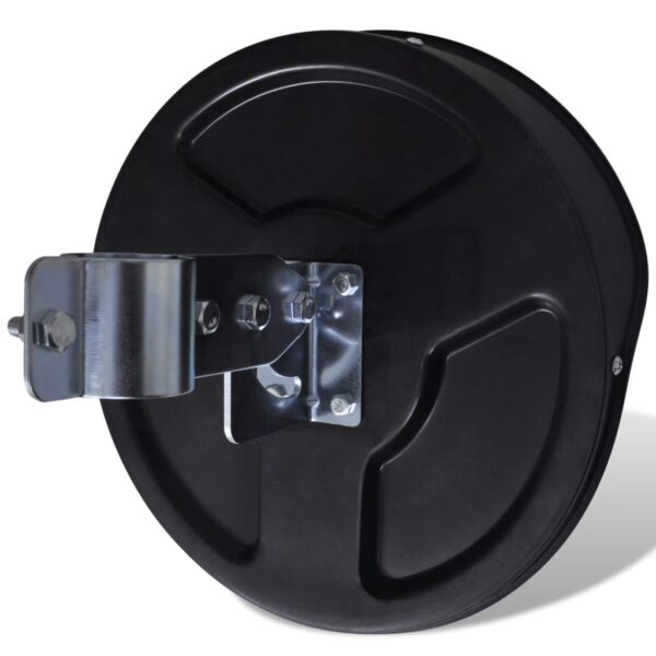 vidaXL Convex Traffic Mirror PC Plastic Black 30 cm Outdoor - Image 4