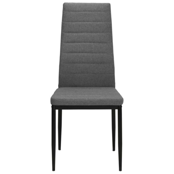vidaXL Dining Chairs 2 pcs Light Grey Fabric - Image 3