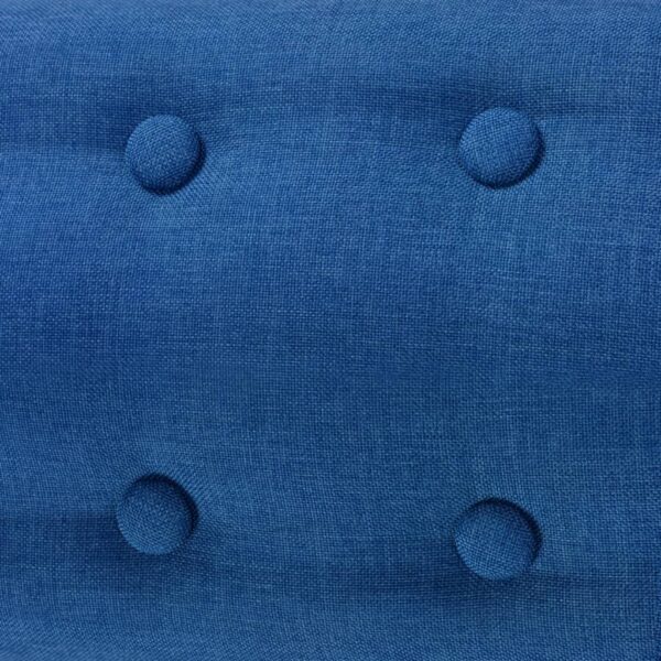 vidaXL Armchair Blue Fabric - Image 4