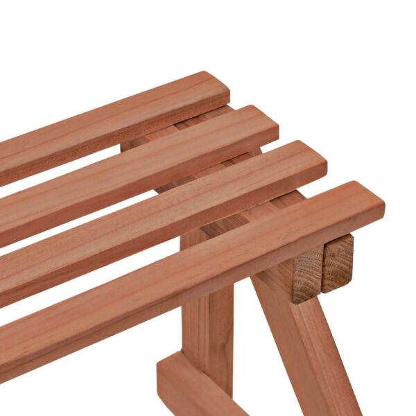 vidaXL 3-Tier Plant Stand Cedar Wood 48x45x40 cm - Image 4