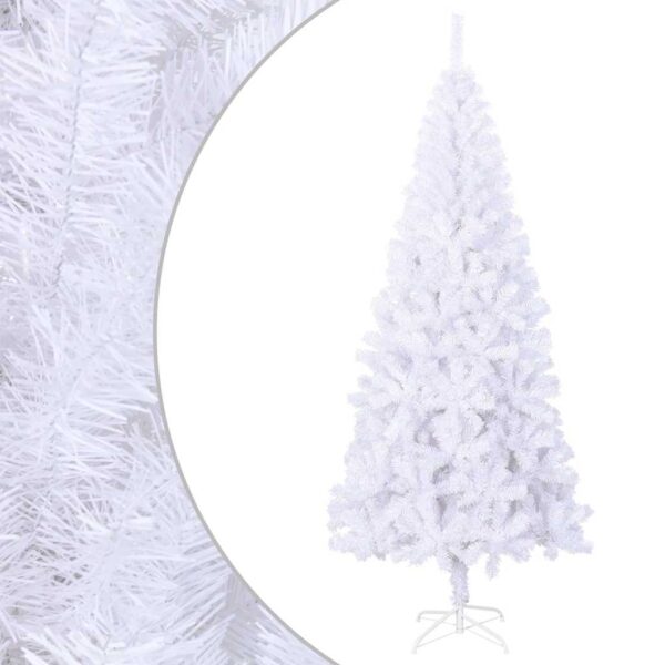 vidaXL Artificial Christmas Tree L 240 cm White - Image 1