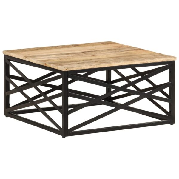 vidaXL Coffee Table 68x68x35 cm Solid Mango Wood - Image 1