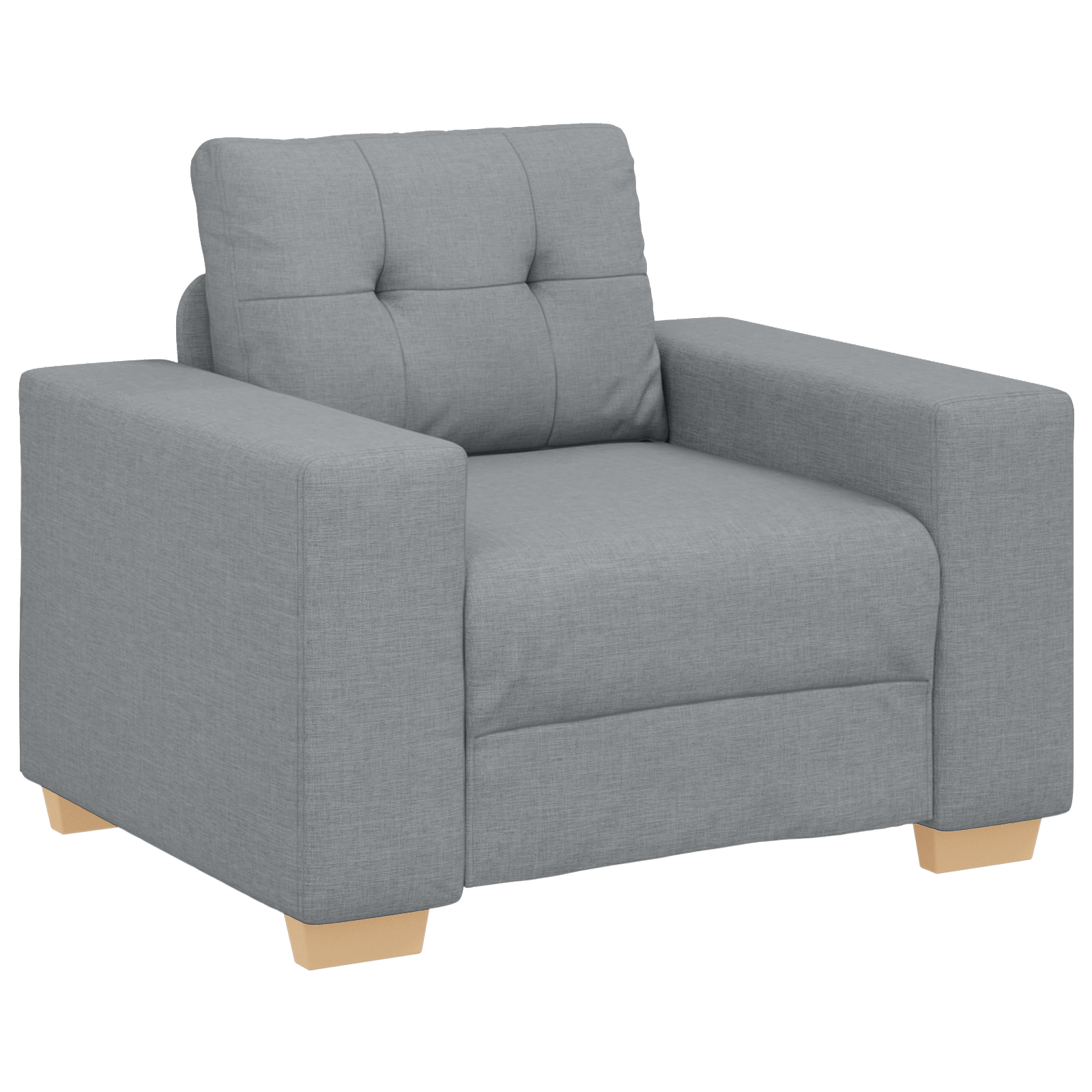 image_product3324628P_Image_3324628-WBG-Angle-1_01 vidaXL Sofa Set with Cushion with Pillow 3 pcs Grey Fabric - Image 4