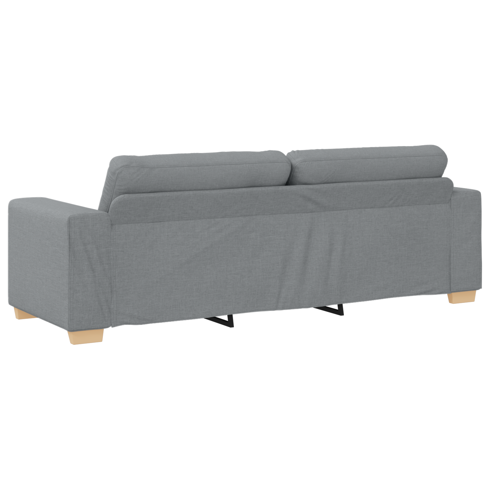 image_product3324628P_Image_3324628-WBG-Back-3_07 vidaXL Sofa Set with Cushion with Pillow 3 pcs Grey Fabric - Image 9