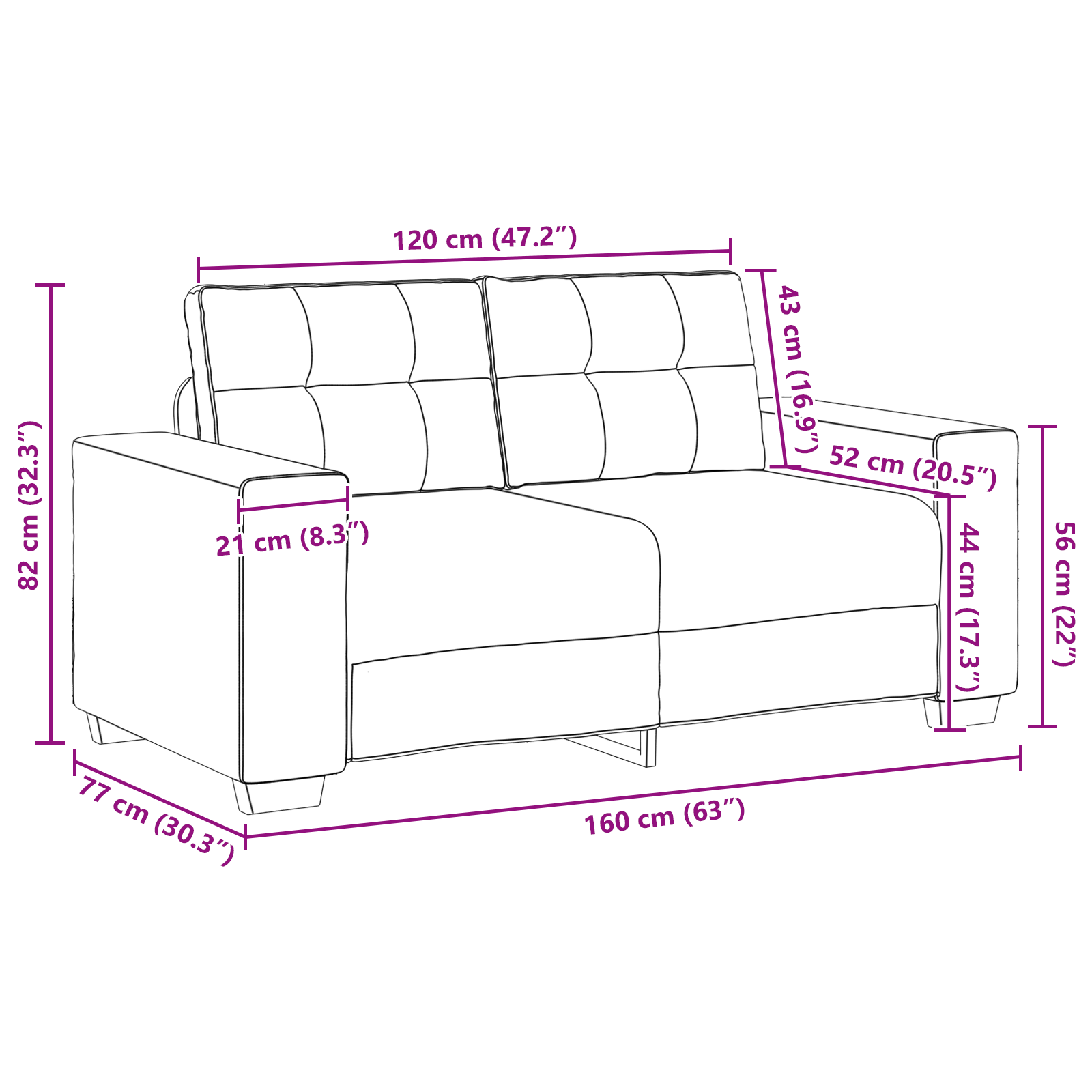 image_product3324639P_Size_3324639-WBG-Size-EU-3_03 vidaXL Sofa Set with Cushion 3 pcs Grey 221 x 78 x 80 cm Velvet - Image 13