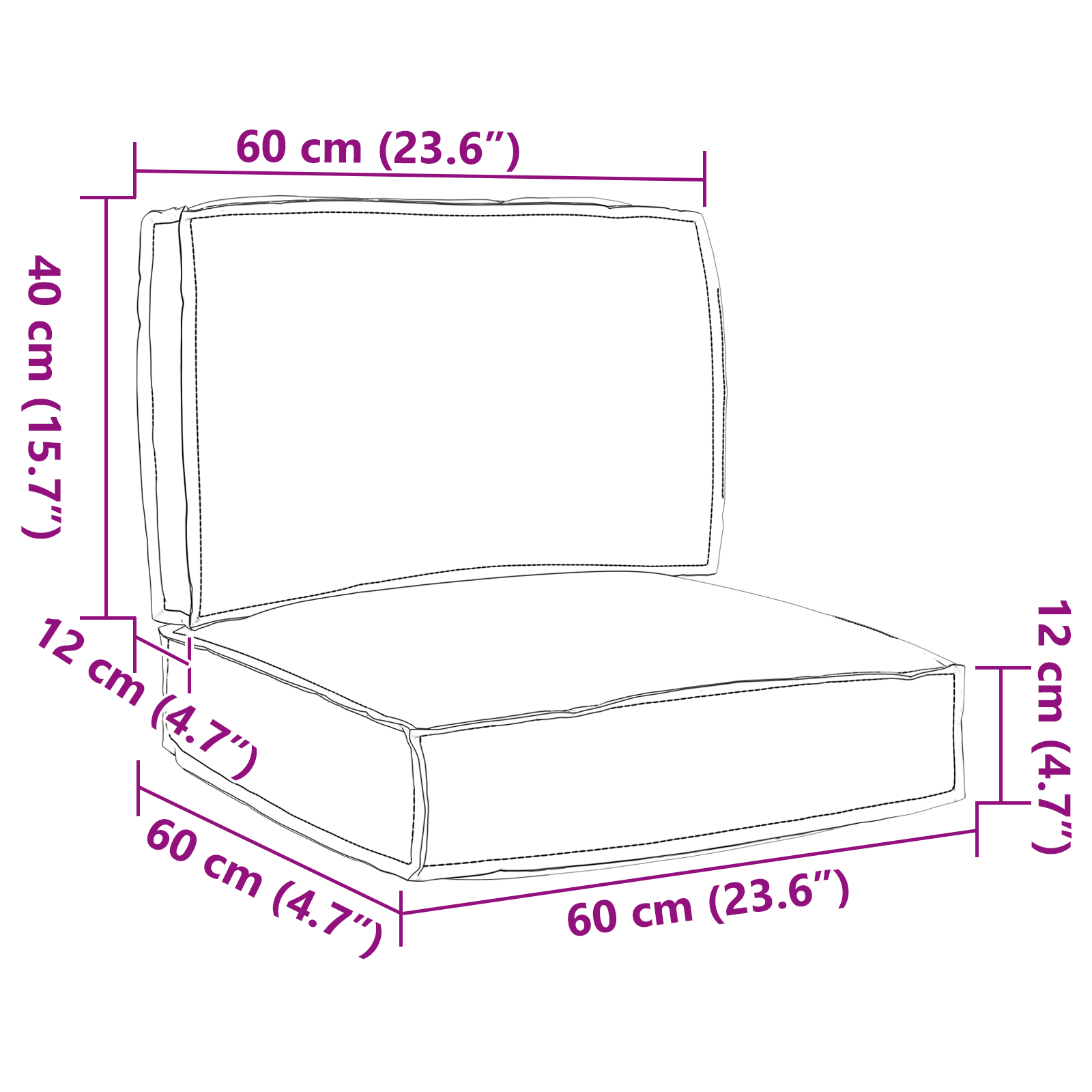 image_product3329049P_Size_3329049-WBG-Size-EU_01 vidaXL Pallet Cushion Set 2 pcs Anthracite 60 x 60 x 12 cm - Image 8