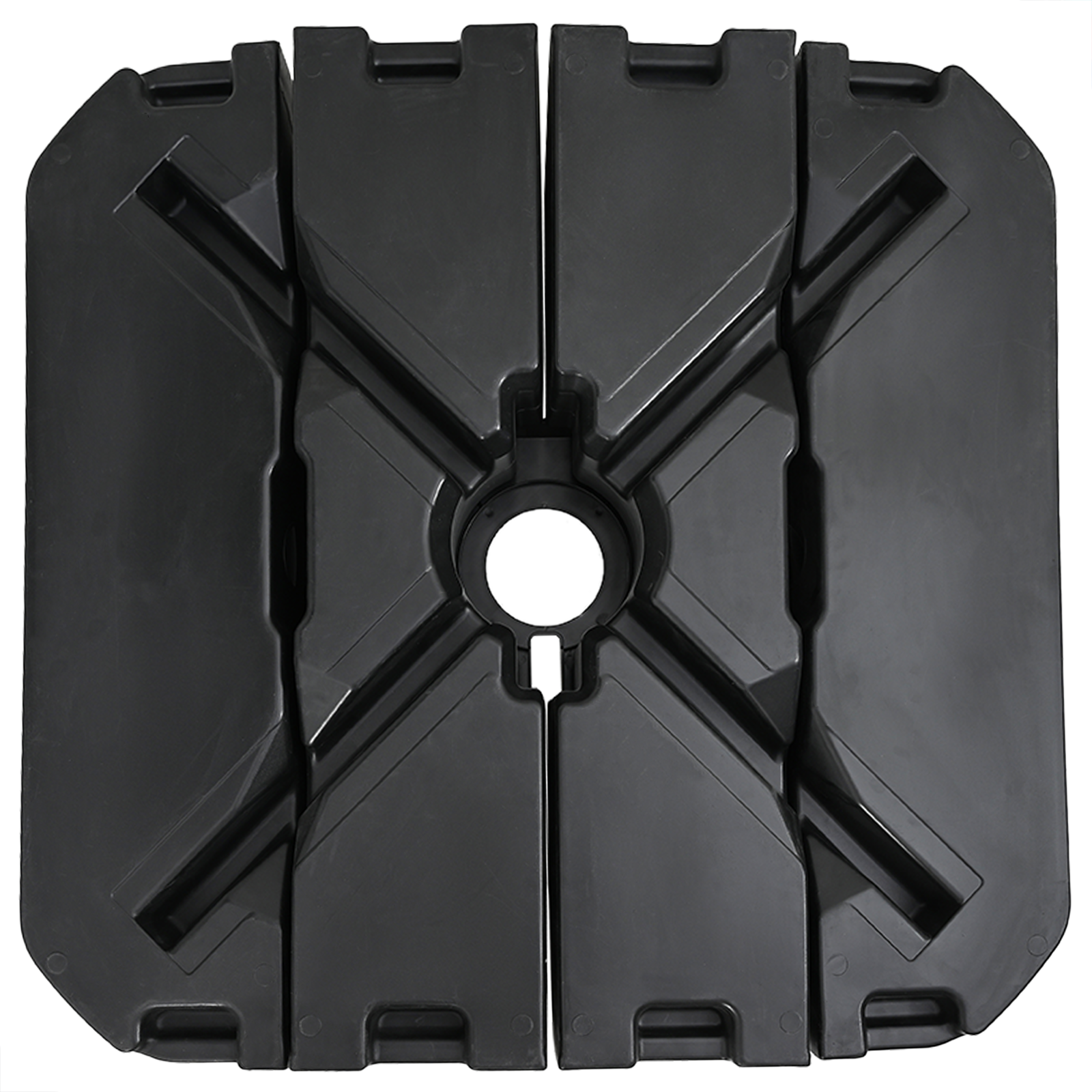 image_product42006931P_Function_42006931-WBG-Function-2_02 vidaXL Cantilever Parasol Base Set 4 pcs Black 98 x 98 x 13 cm Plastic - Image 12