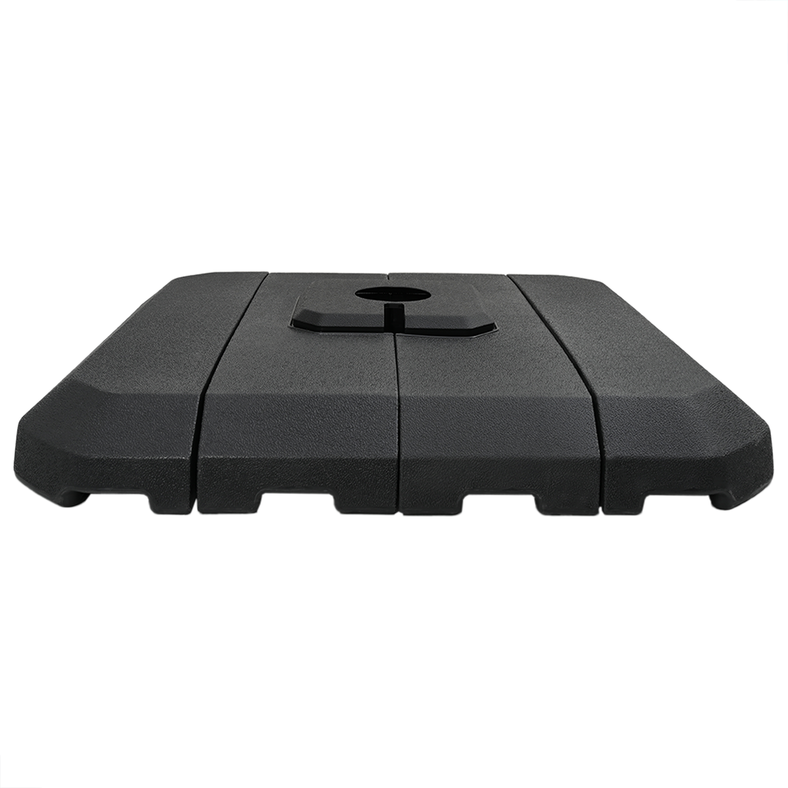 image_product42006931P_Image_42006931-WBG-Front_03 vidaXL Cantilever Parasol Base Set 4 pcs Black 98 x 98 x 13 cm Plastic - Image 6