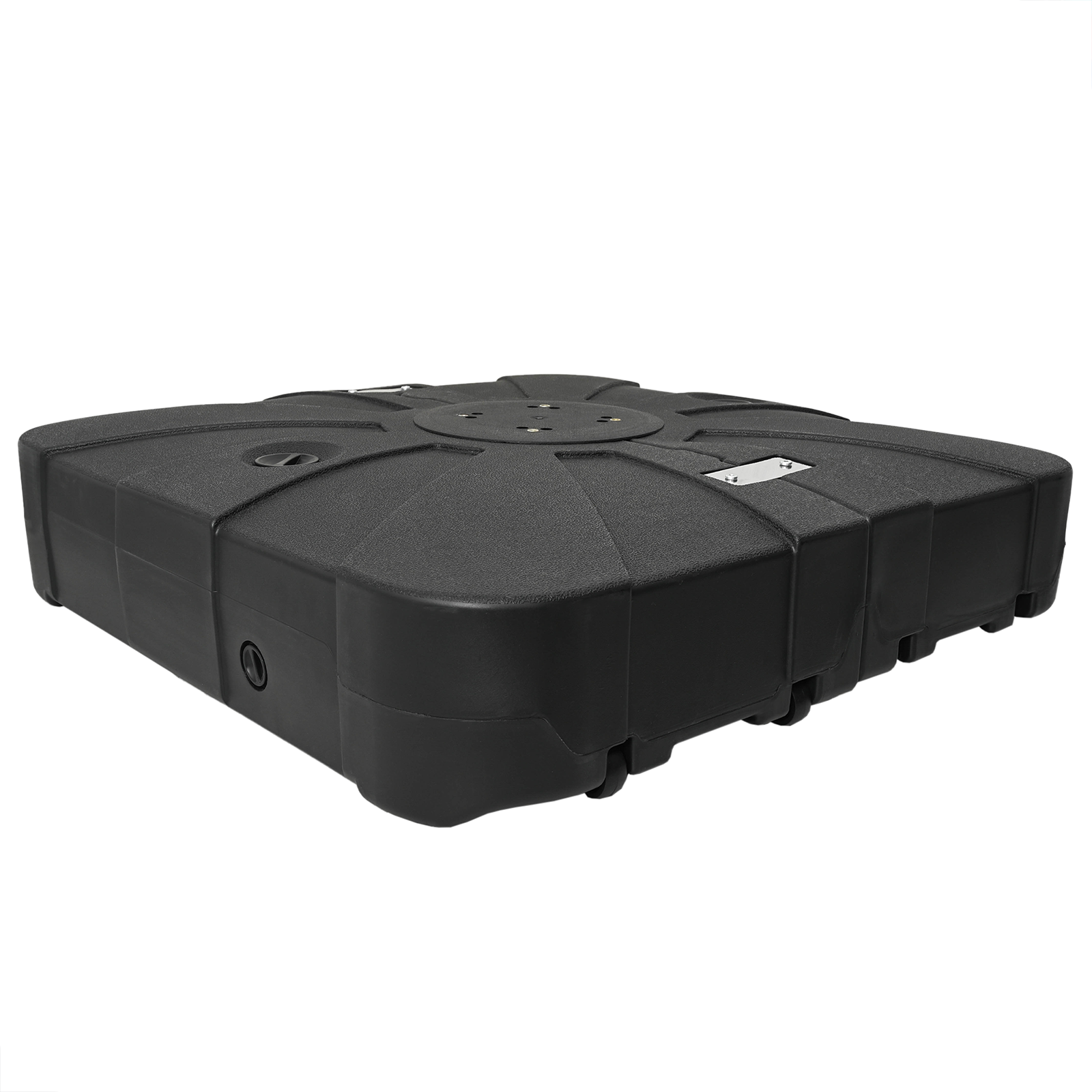 image_product42006932P_Image_42006932-WBG-Angle-Main_01 vidaXL Cantilever Parasol Base Set 2 pcs Black 88 x 88 x 19 cm Plastic - Image 2
