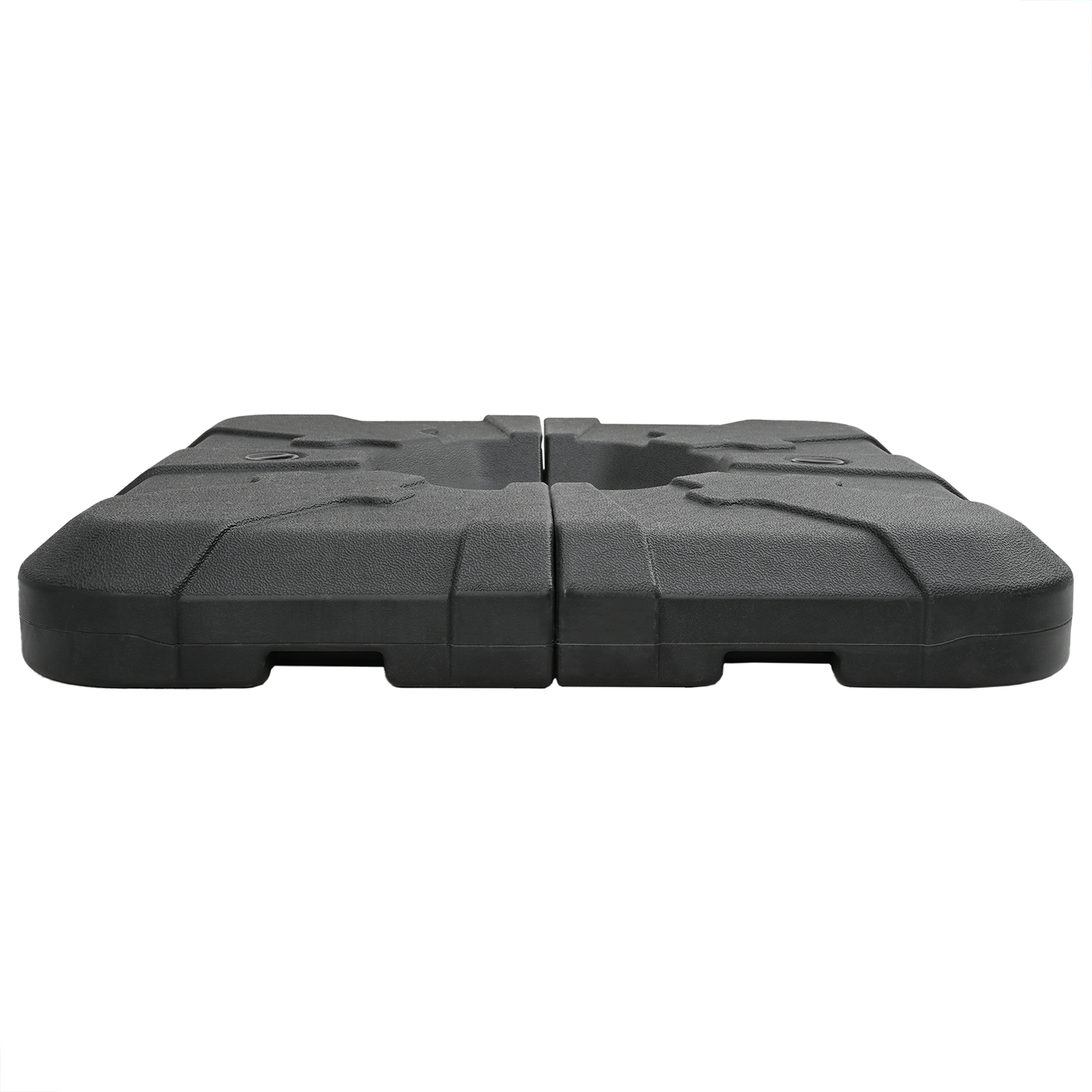image_product42006933P_Image_42006933-WBG-Front_03 vidaXL Umbrella Base Set 2 pcs Black 88.5 x 88.5 x 12 cm Plastic - Image 6