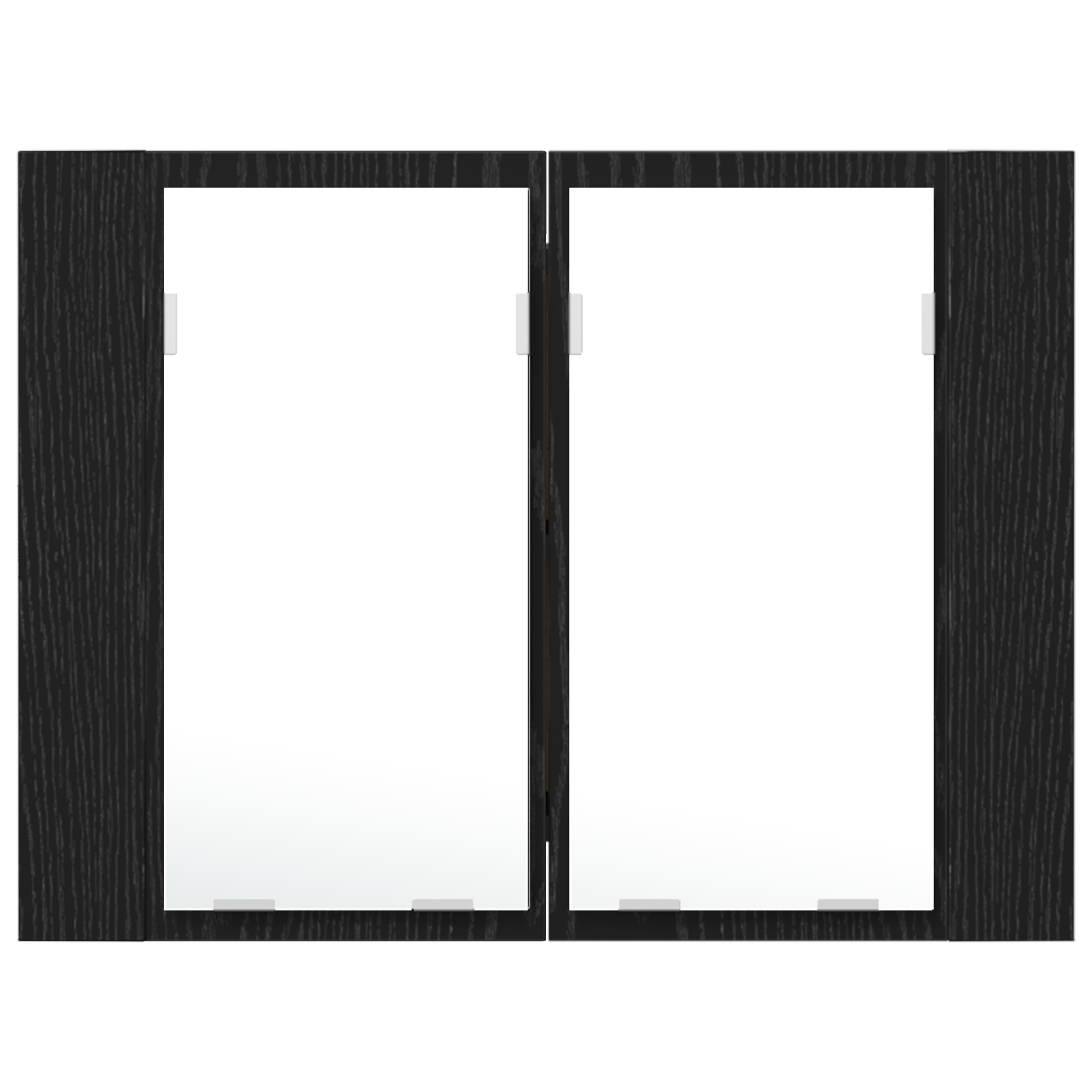 image_product862550P_Image_862550-WBG-Front_04 vidaXL Bathroom Mirror Cabinet with Shelf Black oak 60 x 12 x 45 cm - Image 5