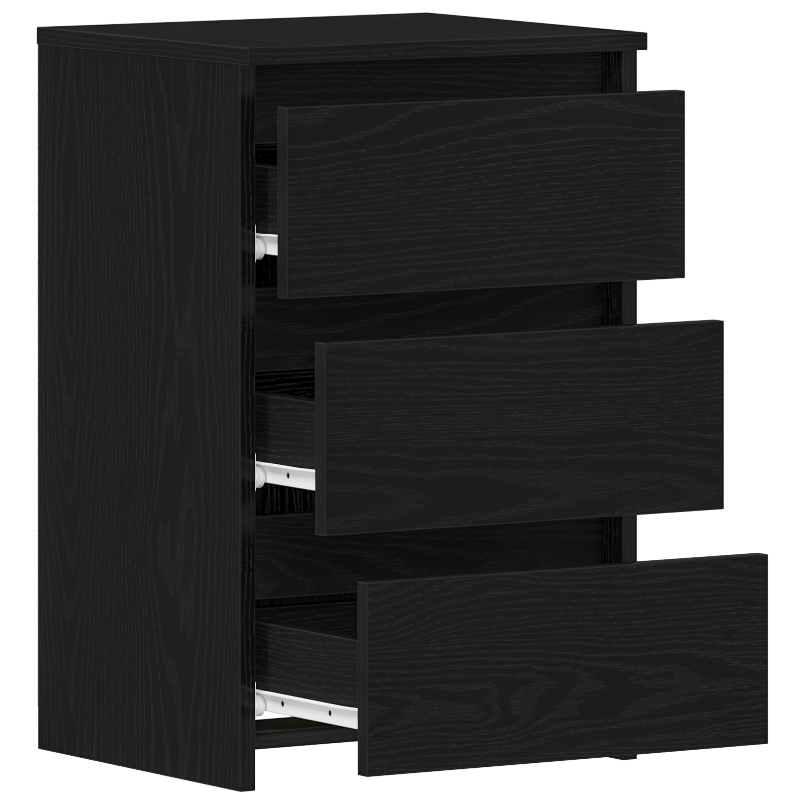 image_product862614P_Image_862614-WBG-Angle-2_02 vidaXL Bedside Cabinet with Drawer 2 pcs Black oak 40 x 35 x 62.5 cm - Image 5
