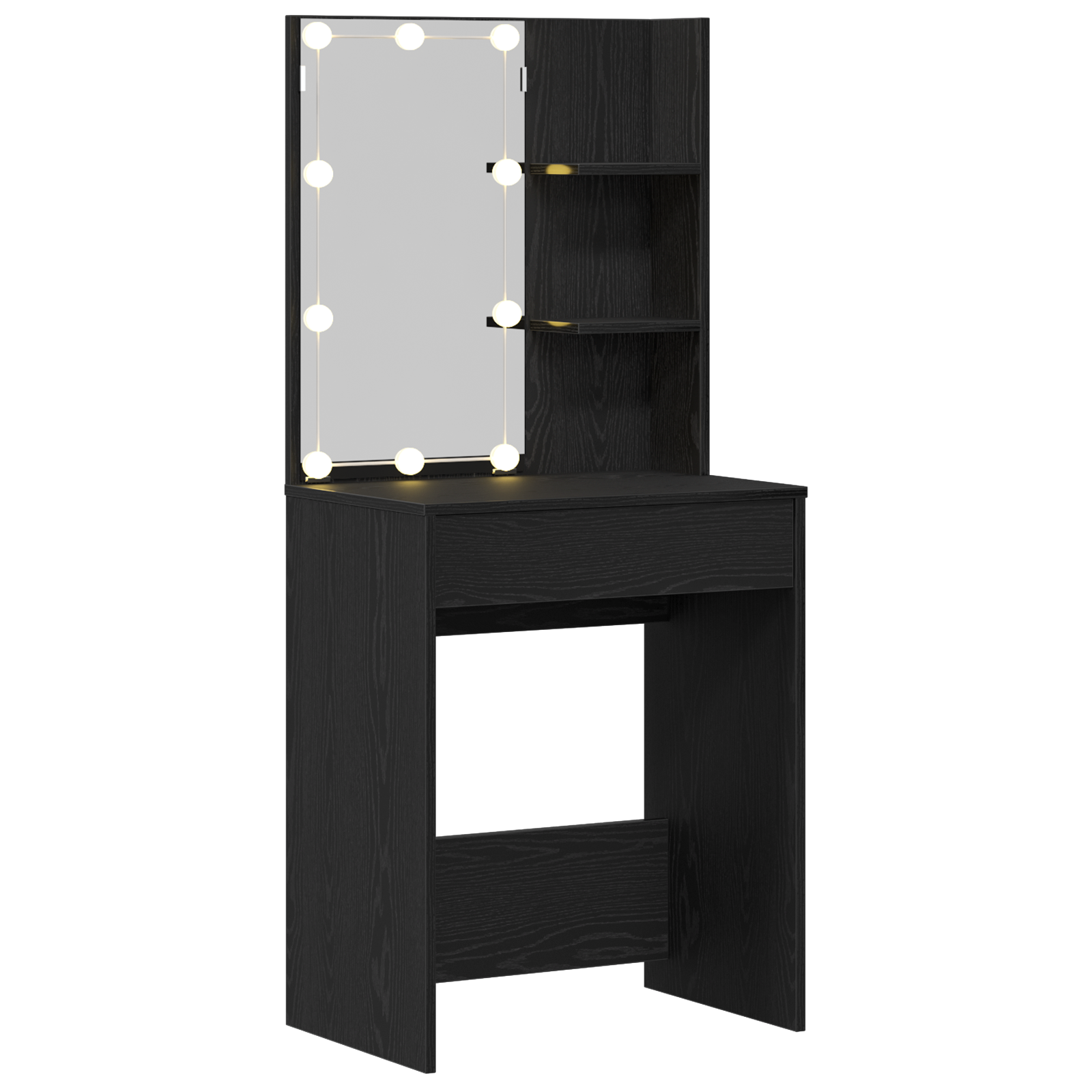 image_product862780P_Image_862780-WBG-Angle-1_01 vidaXL Dressing Table Black oak 60 x 40 x 140 cm Engineered Wood - Image 2