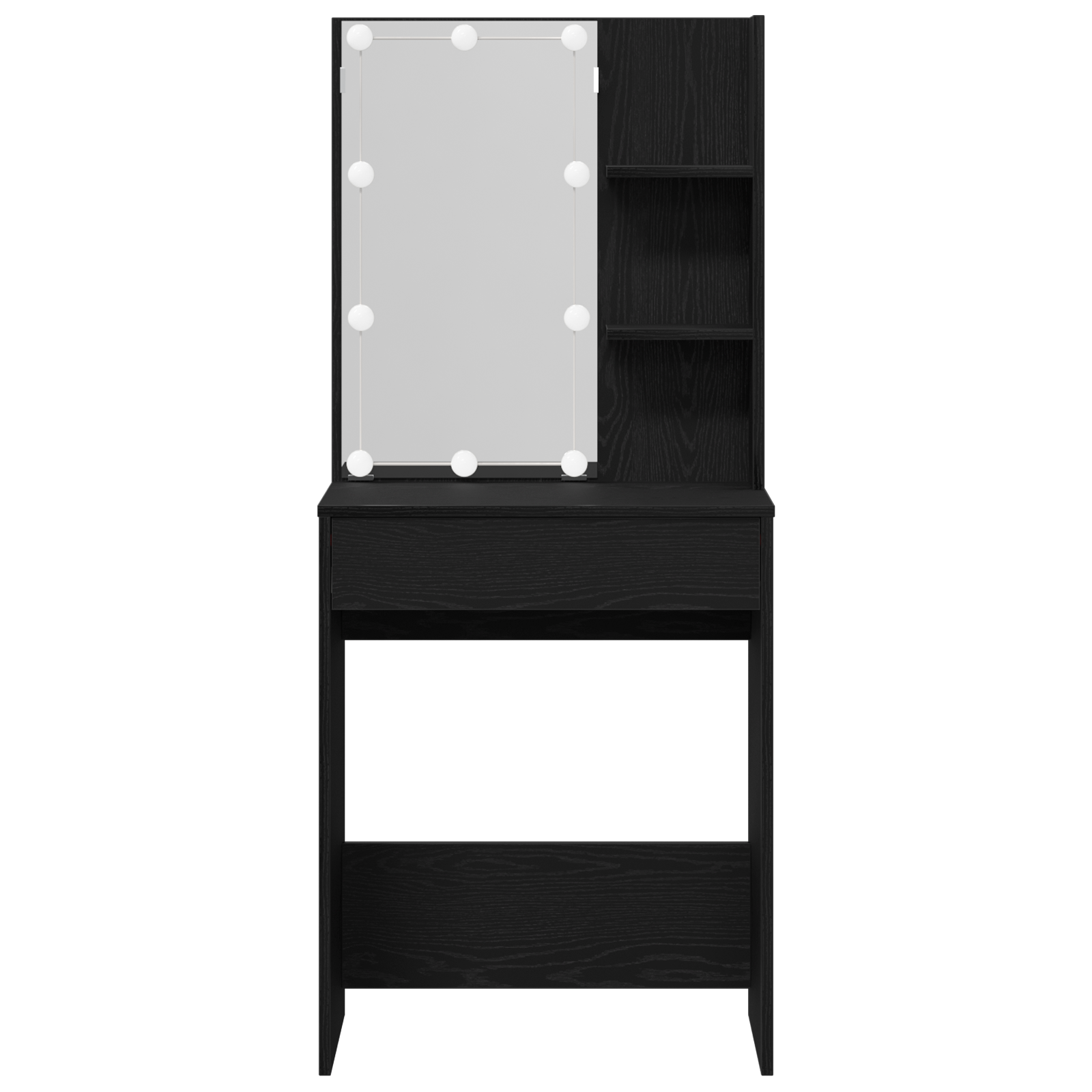image_product862780P_Image_862780-WBG-Front_05 vidaXL Dressing Table Black oak 60 x 40 x 140 cm Engineered Wood - Image 7