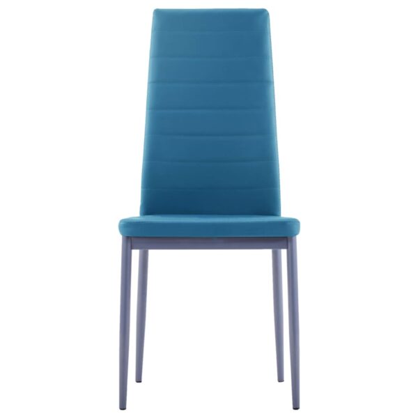 vidaXL Five Piece Dining Set Blue - Image 8