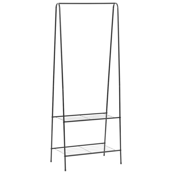 vidaXL Clothes Rack 59x35x150 cm Black - Image 1