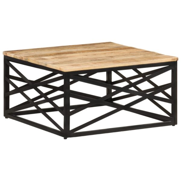 vidaXL Coffee Table 68x68x35 cm Solid Mango Wood - Image 11