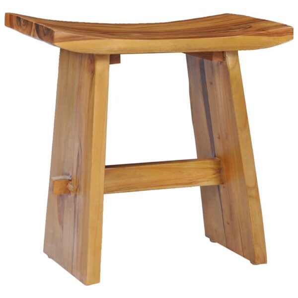 vidaXL Stool Solid Teak Wood - Image 8