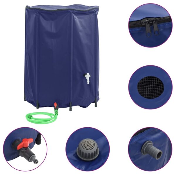 vidaXL Water Tank with Tap Foldable 1350 L PVC - Image 2