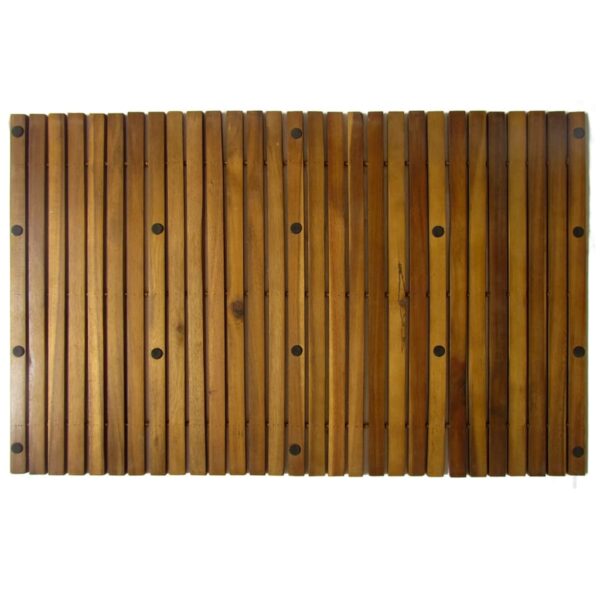 2 pcs Acacia Bath Mat 80 x 50 cm - Image 4