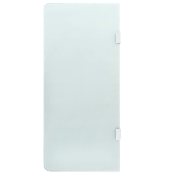 vidaXL Wall-mounted Urinal Privacy Screen 90x40 cm Tempered Glass - Image 1