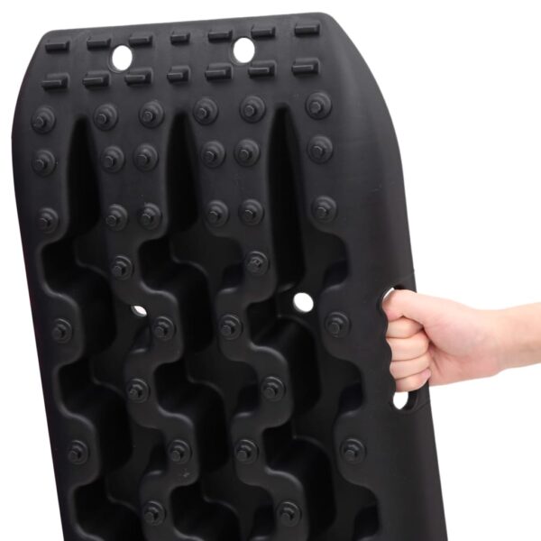 vidaXL Traction Boards 2 pcs Black 106x30.5x7 cm Nylon - Image 7