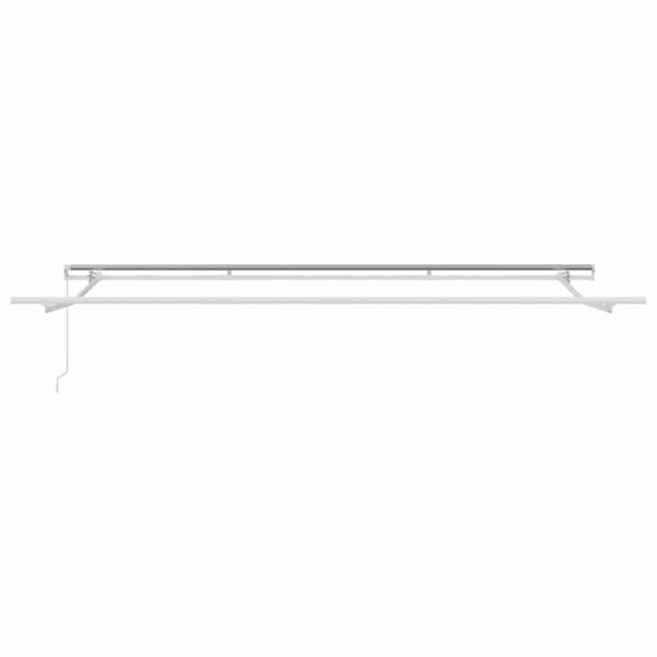 vidaXL Awning Manual White 4 x 3 m Metal - Image 4