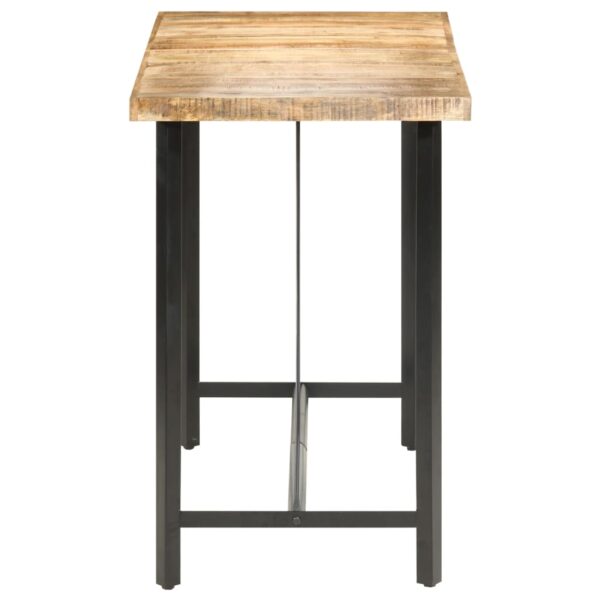vidaXL Bar table 150x70x107 cm Rough Mango Wood - Image 3
