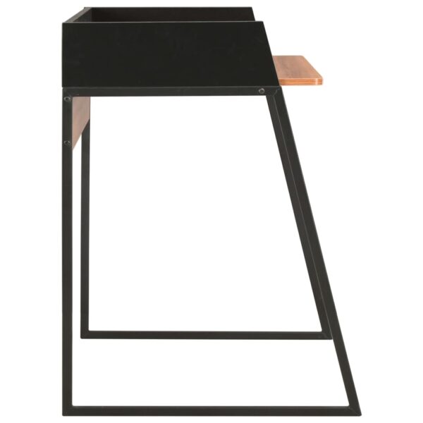 vidaXL Desk Black and Brown 90x60x88 cm - Image 4