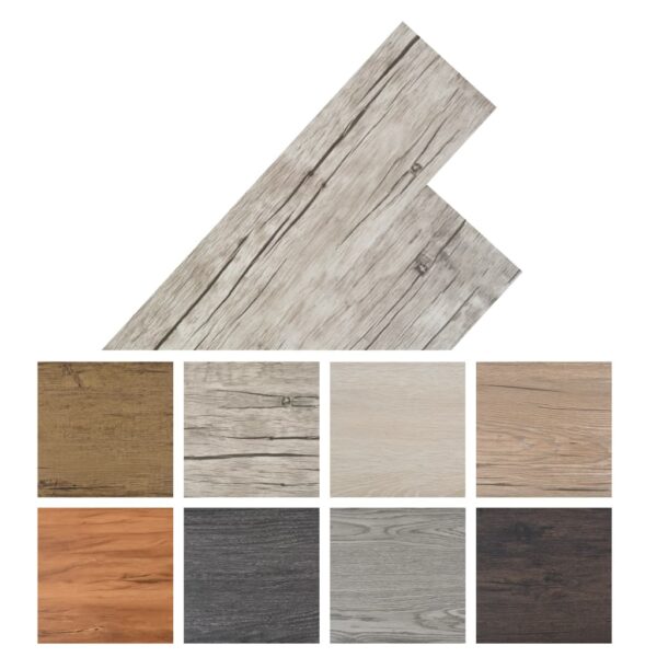 vidaXL Self-adhesive PVC Flooring Planks 5.02 m² 2 mm Oak Washed - Image 8