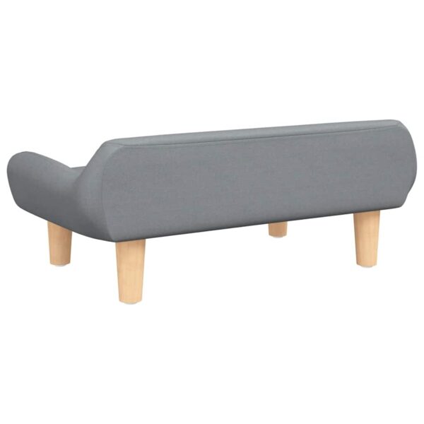 vidaXL Dog Bed Light Grey 70x40x24 cm Fabric - Image 5