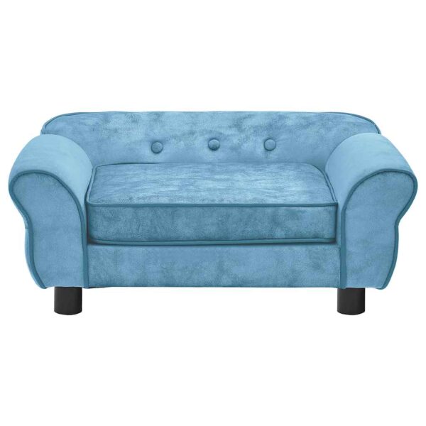 vidaXL Dog Sofa Turquoise 72x45x30 cm Plush - Image 2