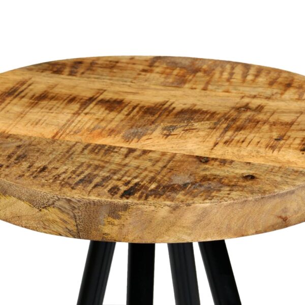 vidaXL Bar Set 3 Piece Solid Mango Wood 60x60x107 cm - Image 10