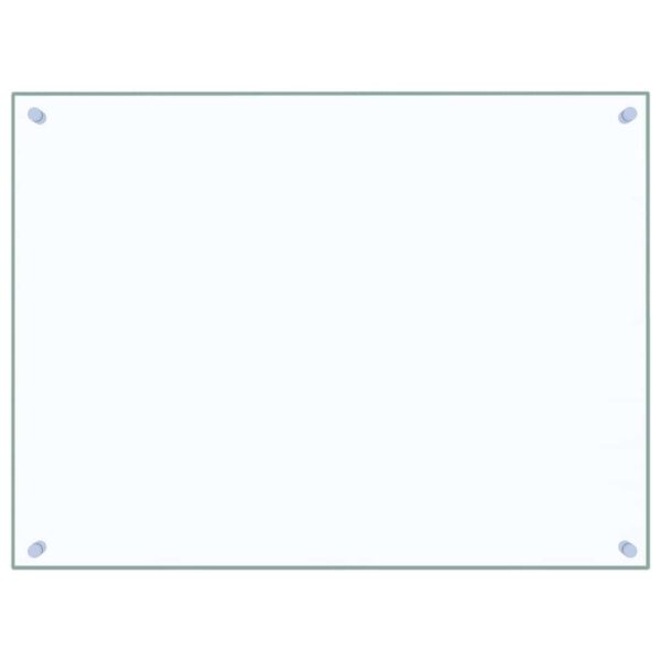 vidaXL Kitchen Backsplash Transparent 80x60 cm Tempered Glass - Image 2