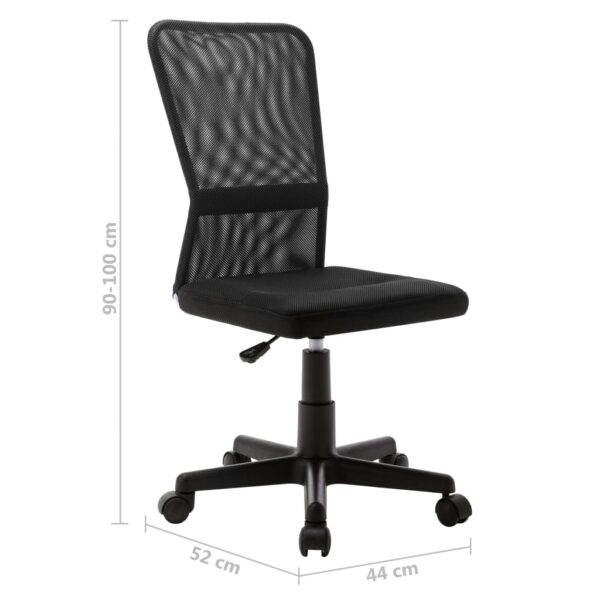 vidaXL Office Chair Black 44x52x100 cm Mesh Fabric - Image 8